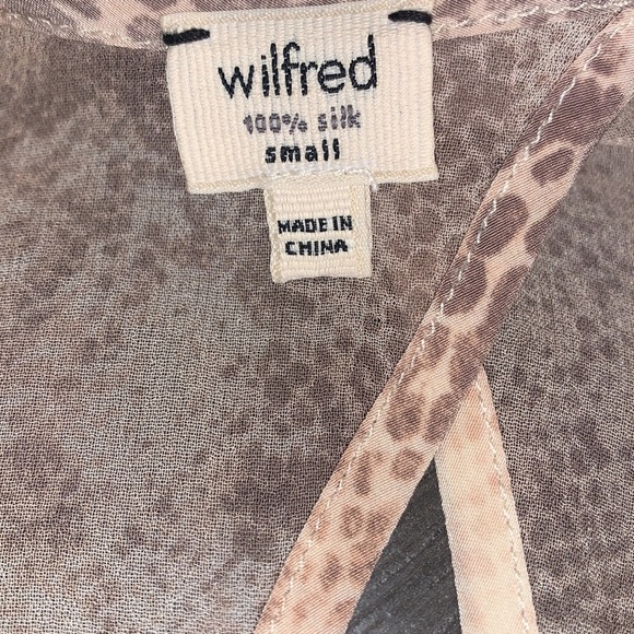 Aritzia Wilfred Silk Snakeskin Print Dress Size Small - Picture 11 of 12